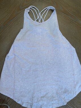 Girls Ivivva Light Pink Strappy Back Tank Top